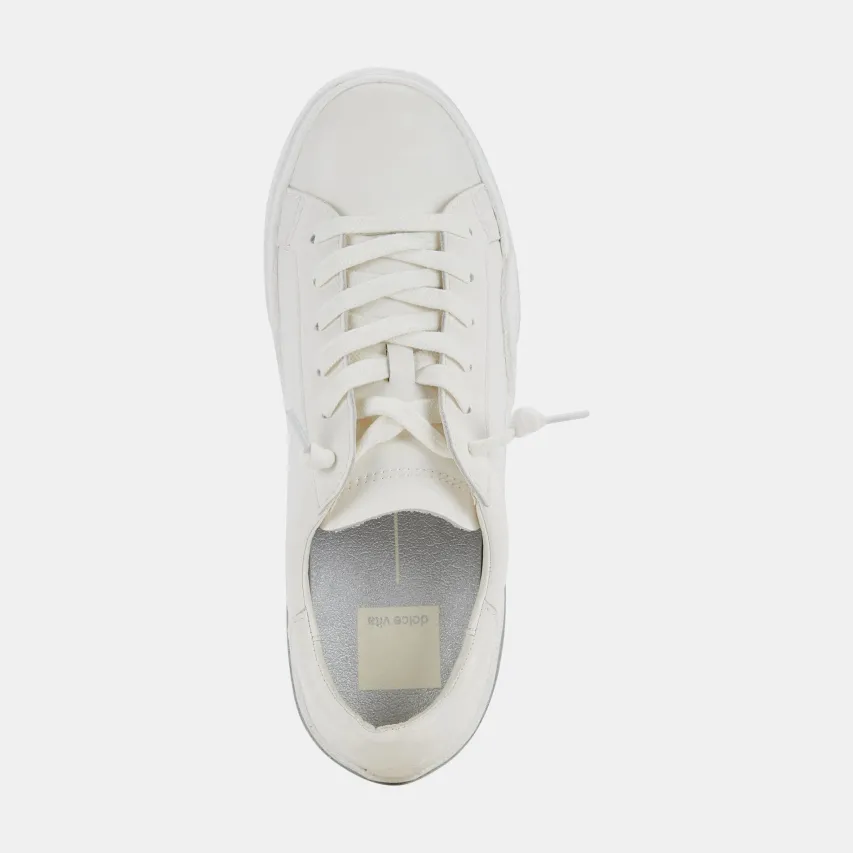 ZINA 360 SNEAKERS WHITE RECYCLED LEATHER^Dolce Vita Fashion