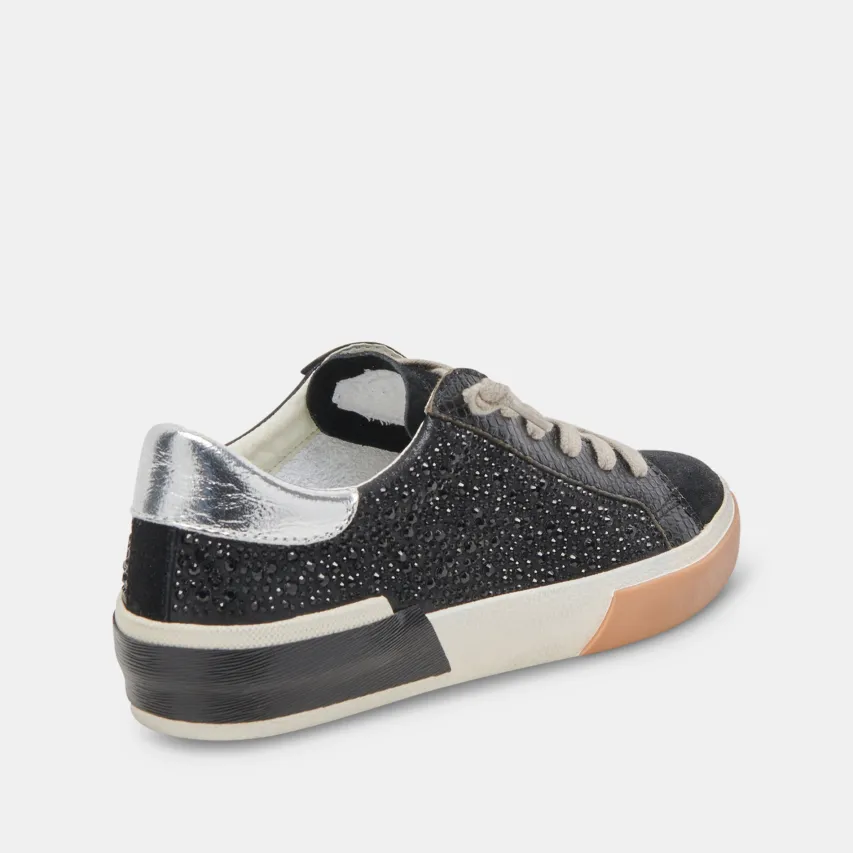 ZINA CRYSTAL SNEAKERS BLACK SUEDE^Dolce Vita Hot