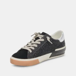 ZINA CRYSTAL SNEAKERS BLACK SUEDE^Dolce Vita Hot