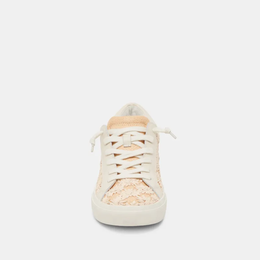 ZINA FLORAL SNEAKERS CREME FLORAL RAFFIA^Dolce Vita Outlet