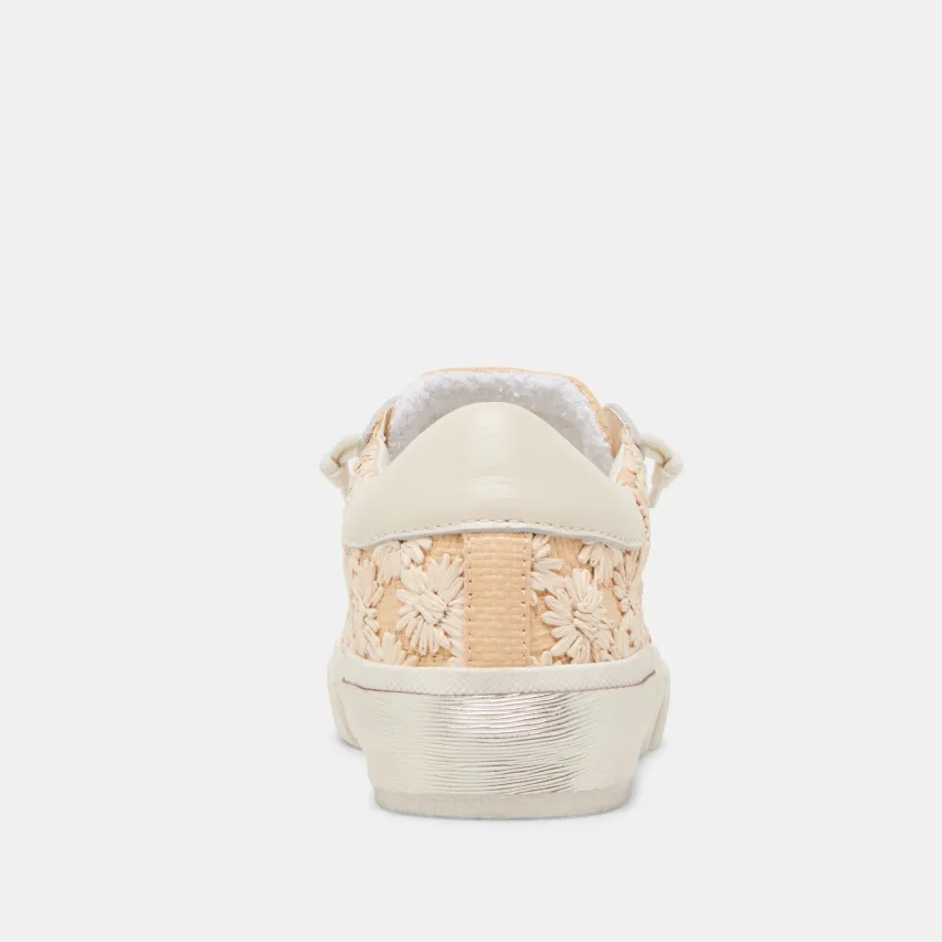 ZINA FLORAL SNEAKERS CREME FLORAL RAFFIA^Dolce Vita Outlet