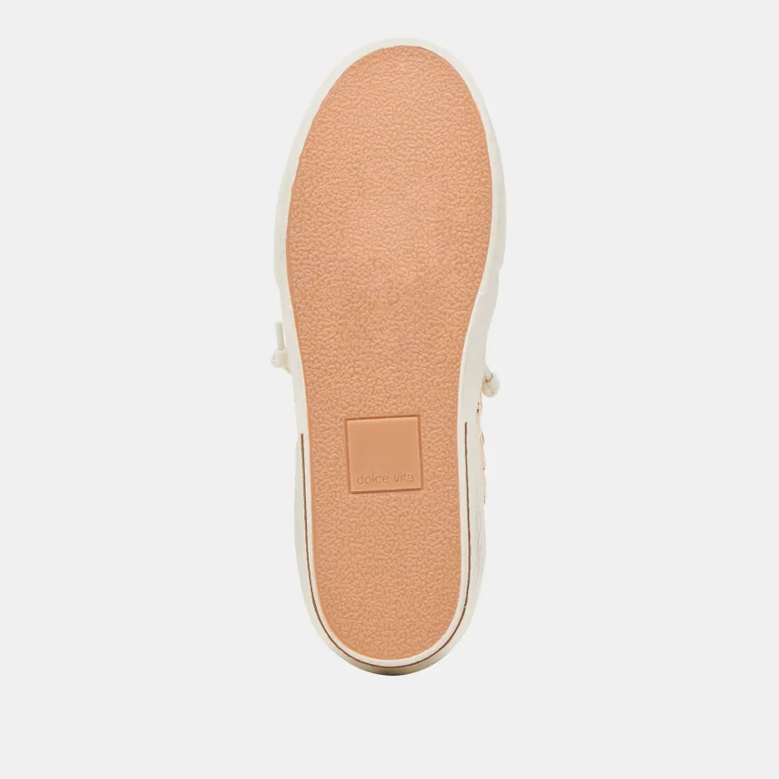 ZINA FLORAL SNEAKERS CREME FLORAL RAFFIA^Dolce Vita Outlet