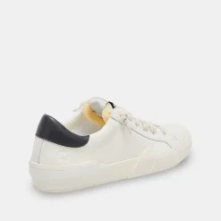 ZINA FOAM 360 SNEAKERS WHITE BLACK RECYCLED LEATHER^Dolce Vita Fashion