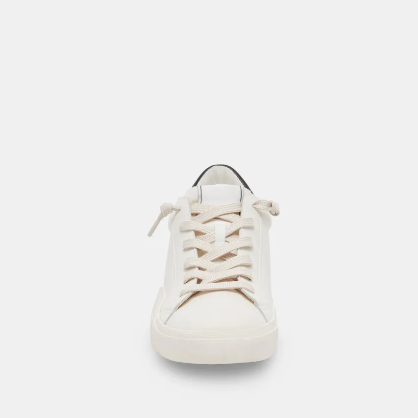 ZINA FOAM 360 SNEAKERS WHITE BLACK RECYCLED LEATHER^Dolce Vita Fashion