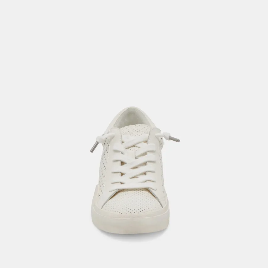 ZINA PERF 360 SNEAKERS WHITE LEATHER^Dolce Vita New