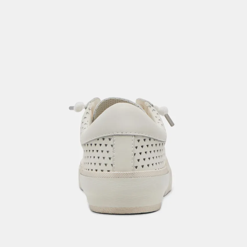 ZINA PERF 360 SNEAKERS WHITE LEATHER^Dolce Vita New