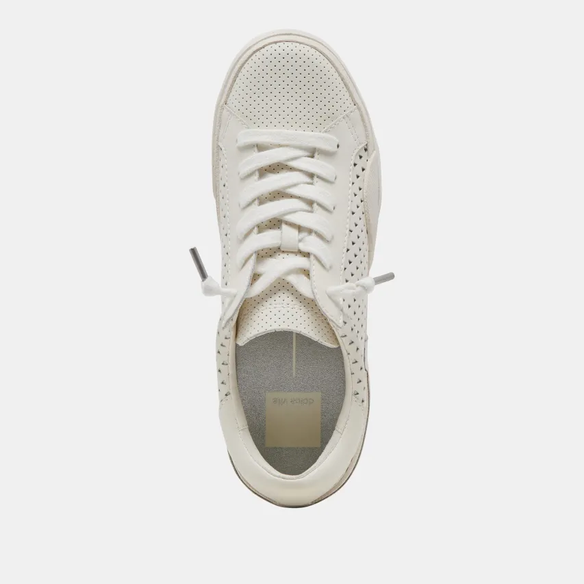 ZINA PERF 360 SNEAKERS WHITE LEATHER^Dolce Vita New