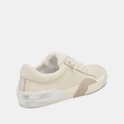 ZINA PLUSH SNEAKERS OFF WHITE WOVEN^Dolce Vita Online