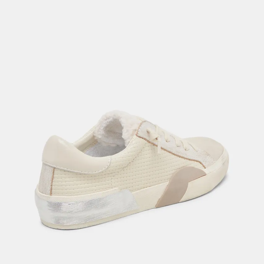 ZINA PLUSH SNEAKERS OFF WHITE WOVEN^Dolce Vita Online