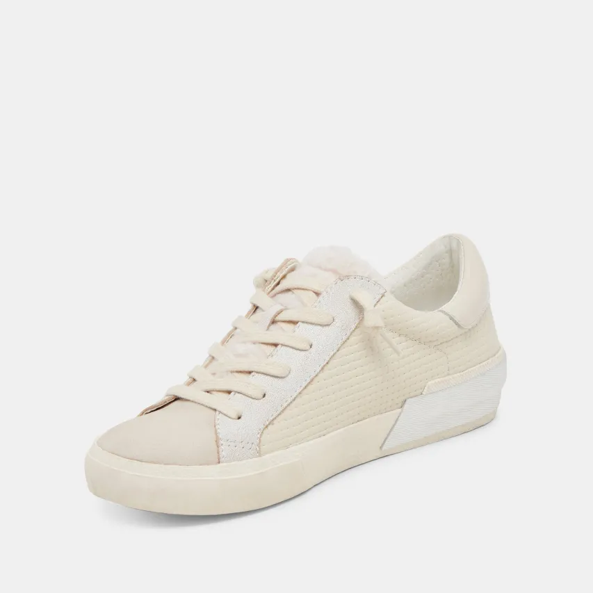 ZINA PLUSH SNEAKERS OFF WHITE WOVEN^Dolce Vita Online