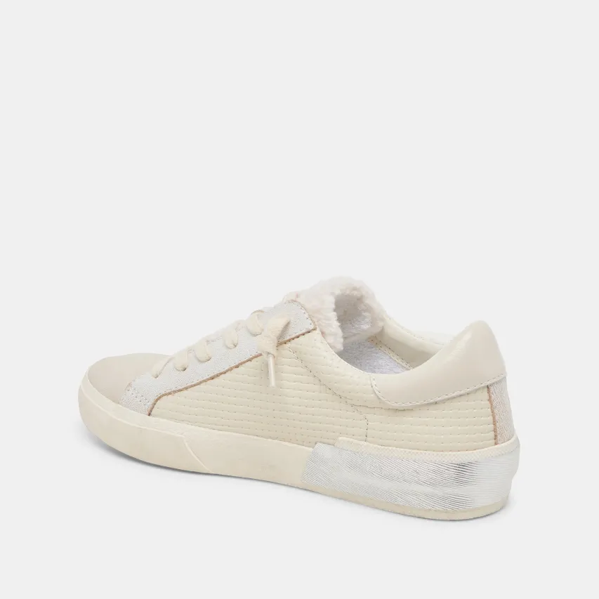 ZINA PLUSH SNEAKERS OFF WHITE WOVEN^Dolce Vita Online