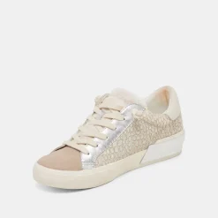 ZINA PLUSH SNEAKERS STONE CALF HAIR^Dolce Vita Outlet