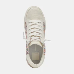 ZINA PRIDE SNEAKERS WHITE MULTI RAFFIA^Dolce Vita Hot