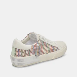 ZINA PRIDE SNEAKERS WHITE MULTI RAFFIA^Dolce Vita Hot