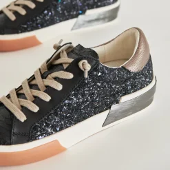 ZINA SNEAKERS BLACK SHIMMER GLITTER^Dolce Vita Online