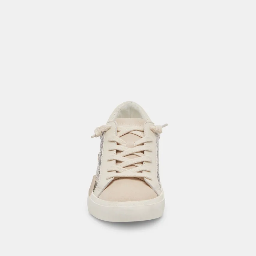 ZINA SNEAKERS BLACK WHITE EMBOSSED SNAKE^Dolce Vita Online