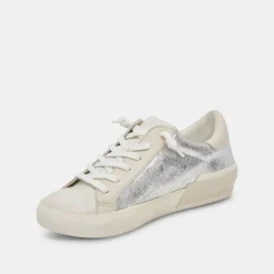ZINA SNEAKERS CHROME DISTRESSED LEATHER^Dolce Vita Hot