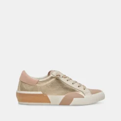ZINA SNEAKERS GOLD LEATHER^Dolce Vita Sale