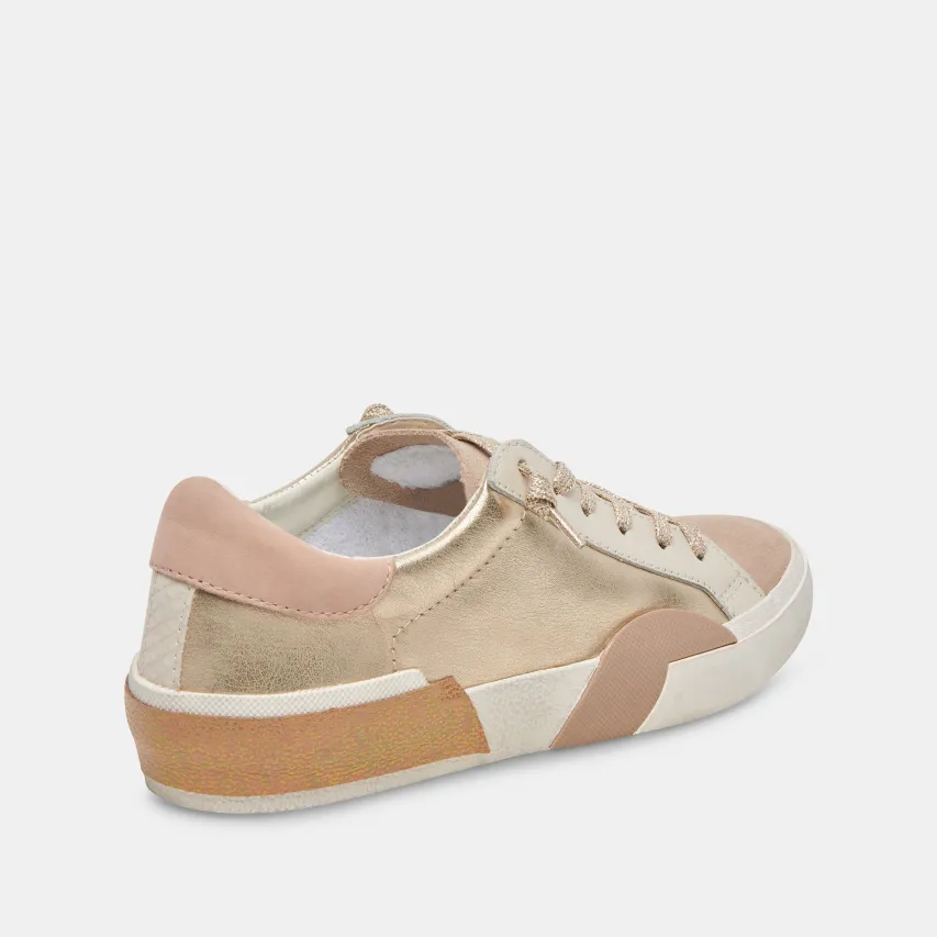 ZINA SNEAKERS GOLD LEATHER^Dolce Vita Sale