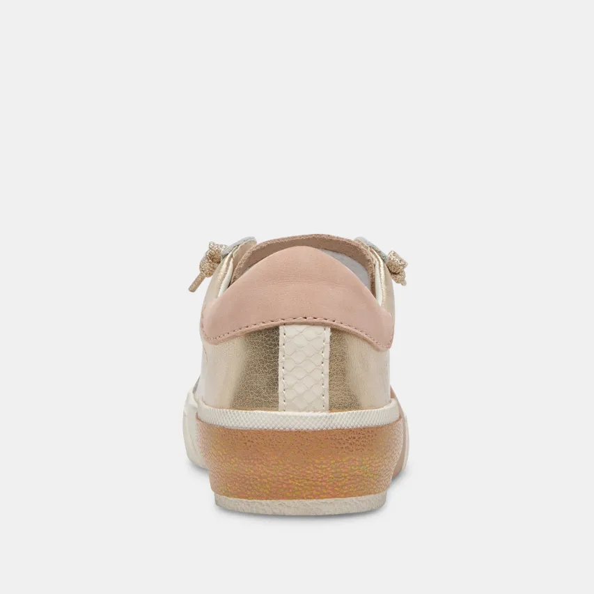 ZINA SNEAKERS GOLD LEATHER^Dolce Vita Sale