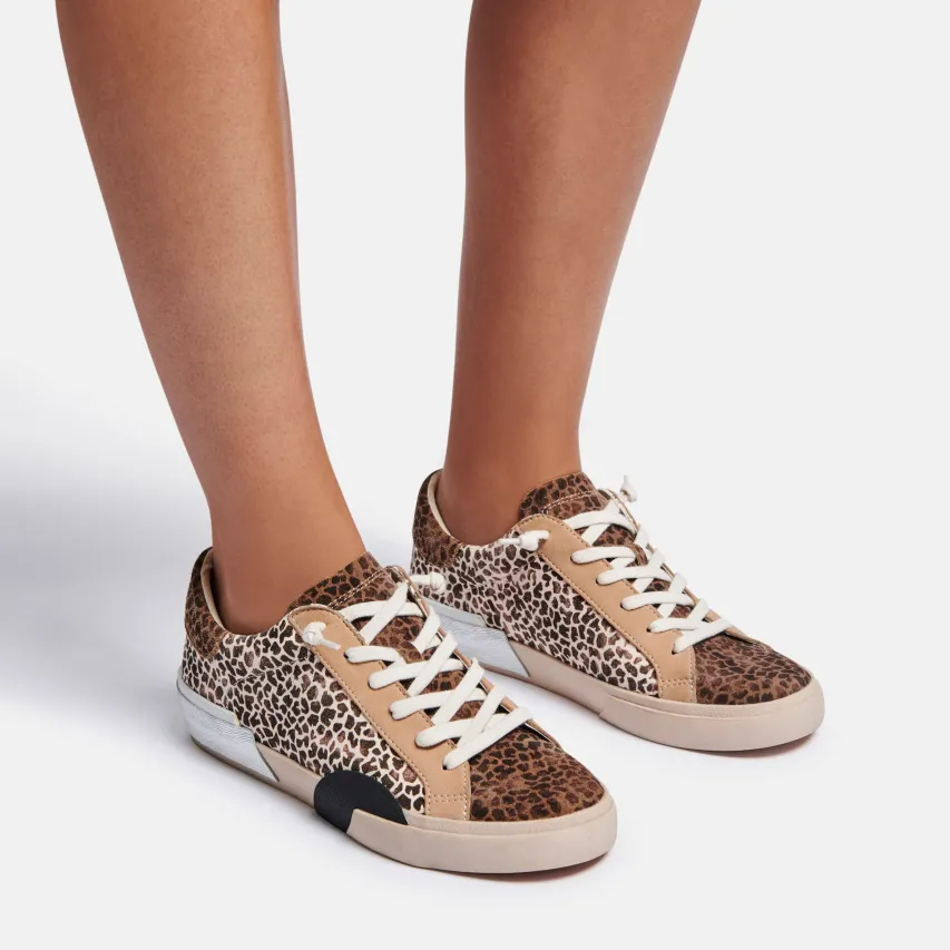 ZINA SNEAKERS LEOPARD MULTI DUSTED SUEDE^Dolce Vita Fashion