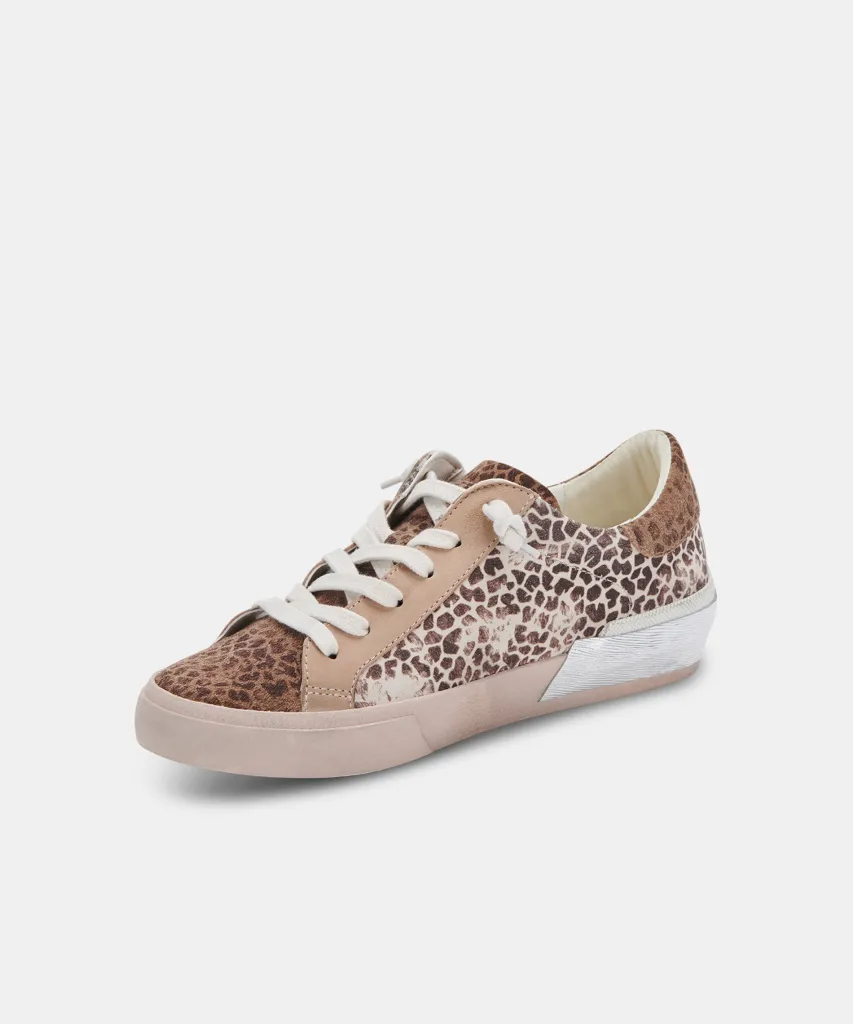 ZINA SNEAKERS LEOPARD MULTI DUSTED SUEDE^Dolce Vita Fashion