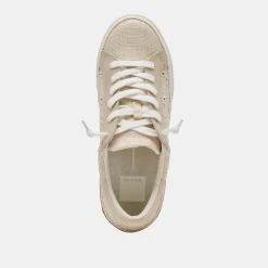 ZINA SNEAKERS OATMEAL FLORAL EYELET^Dolce Vita Hot