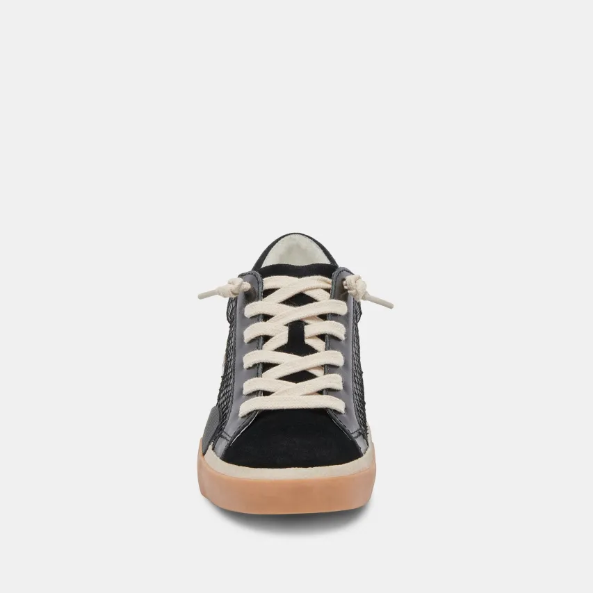ZINA SNEAKERS ONYX EMBOSSED LEATHER^Dolce Vita Sale