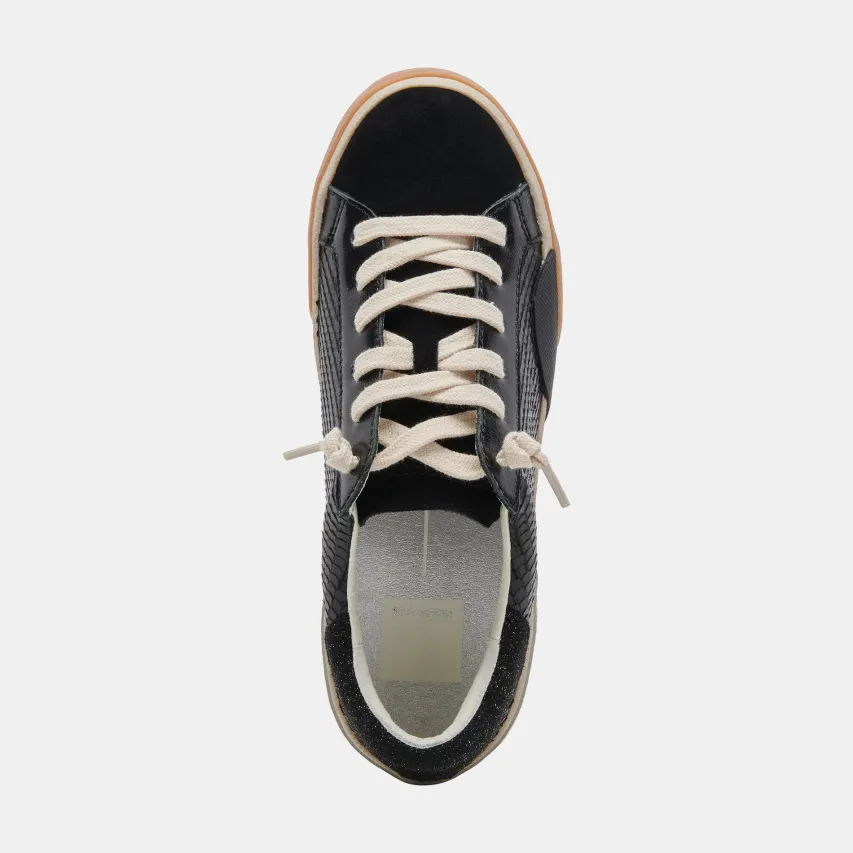 ZINA SNEAKERS ONYX EMBOSSED LEATHER^Dolce Vita Sale