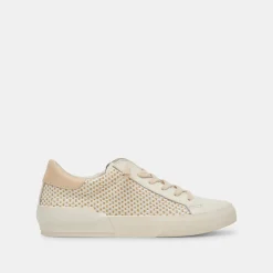 ZINA SNEAKERS TAN CREAM RAFFIA^Dolce Vita Best