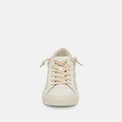 ZINA SNEAKERS TAN CREAM RAFFIA^Dolce Vita Best