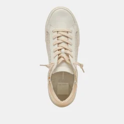 ZINA SNEAKERS TAN CREAM RAFFIA^Dolce Vita Best