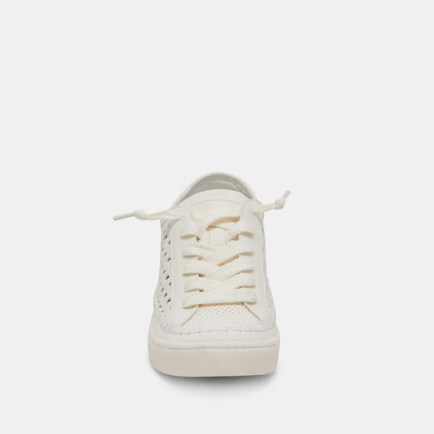 ZOLEN SNEAKERS WHITE PERFORATED LEATHER^Dolce Vita Discount