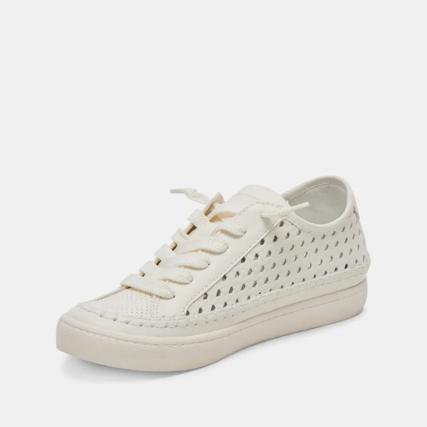 ZOLEN SNEAKERS WHITE PERFORATED LEATHER^Dolce Vita Discount