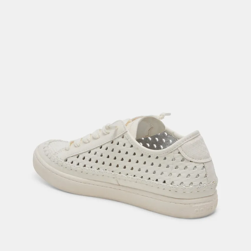 ZOLEN SNEAKERS WHITE PERFORATED LEATHER^Dolce Vita Discount